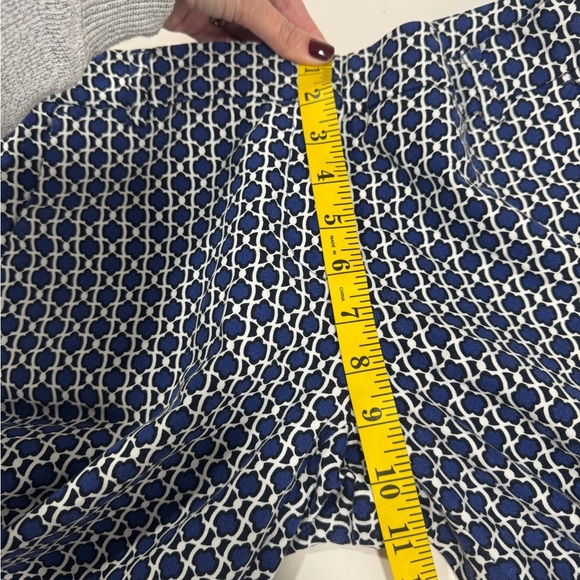 Willi Smith Blue and White Ankle Cropped Jumpsuit - Picture 8 of 12